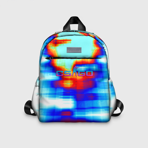 Детский рюкзак 3D с принтом Cs go gradient skin, вид спереди #2