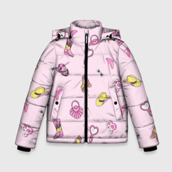 Зимняя куртка для мальчиков 3D Барби аксессуары - розовый паттерн