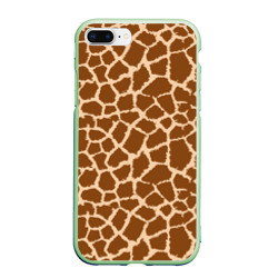 Чехол для iPhone 7Plus/8 Plus матовый Кожа жирафа - giraffe