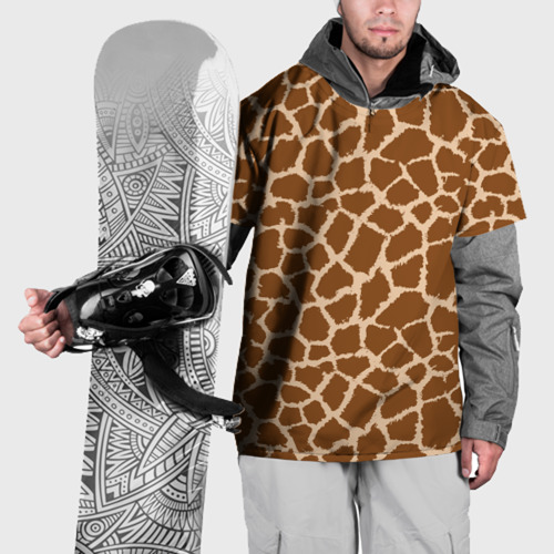 Накидка на куртку 3D Кожа жирафа - giraffe, цвет 3D печать