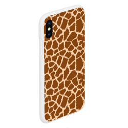 Чехол для iPhone XS Max матовый Кожа жирафа - giraffe - фото 2