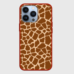 Чехол для iPhone 13 Pro Кожа жирафа - giraffe