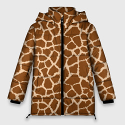 Женская зимняя куртка Oversize Кожа жирафа - giraffe
