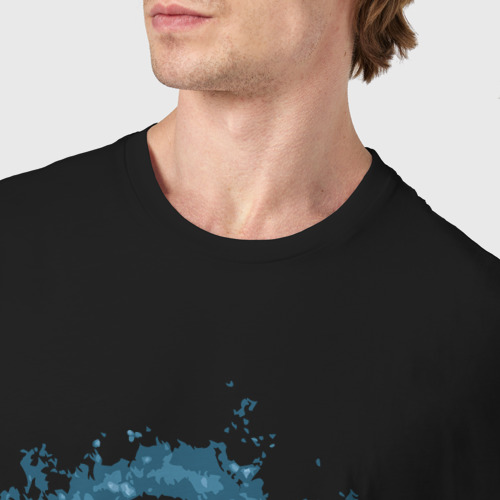 Мужская футболка хлопок Tardis adventure, цвет черный - фото 6