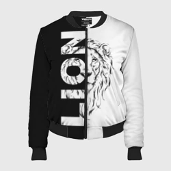 Женский бомбер 3D Лев - царь зверей