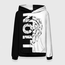 Женская толстовка 3D Лев - царь зверей