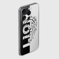 Чехол для iPhone 15 Pro Max силиконовый с защитой камеры Лев - царь зверей - фото 2