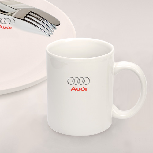 Набор: тарелка + кружка Audi brend - фото 2