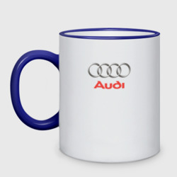 Кружка двухцветная Audi brend