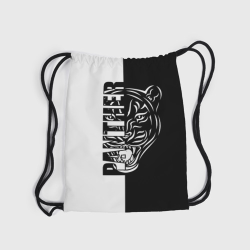 Рюкзак-мешок 3D Пантера - чёрно-белое - фото 6