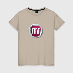 Женская футболка хлопок Fiat  Italy