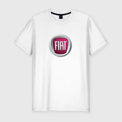 Мужская футболка хлопок Slim Fiat  Italy