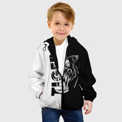 Детская куртка 3D Тигр - чёрно белое - фото 2
