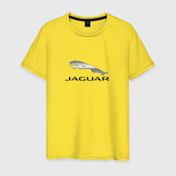 Мужская футболка хлопок Ягуар спорт кар 
