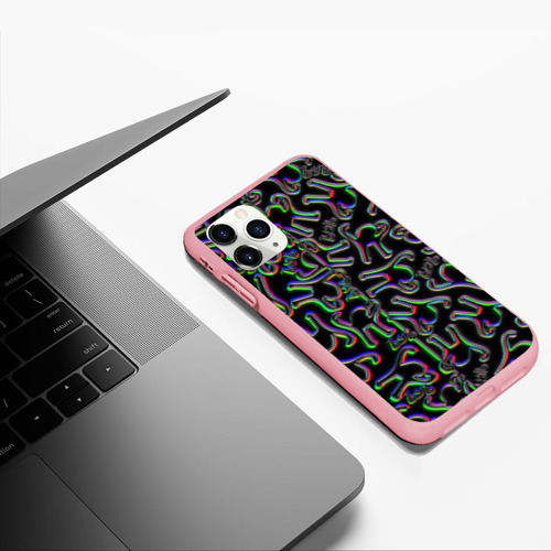 Чехол для iPhone 11 Pro Max матовый с принтом Ъуъ съука глитч паттерн, фото #5