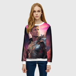 Женский свитшот 3D William Glen Harold Herrington рыцарь - фото 2