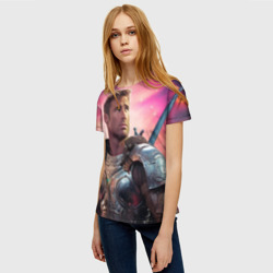 Женская футболка 3D William Glen Harold Herrington рыцарь - фото 2