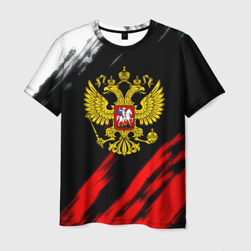 Мужская футболка 3D Russia stripes, цвет 3D печать