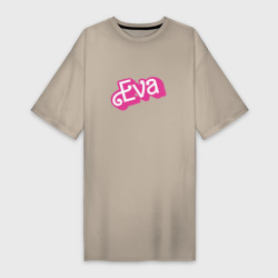 Платье-футболка хлопок Eva -retro barbie style