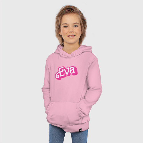 Детская толстовка хлопок Eva -retro barbie style, цвет светло-розовый - фото 5