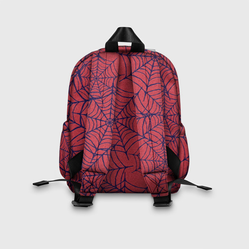 Детский рюкзак 3D Паутина красно-синий - фото 4