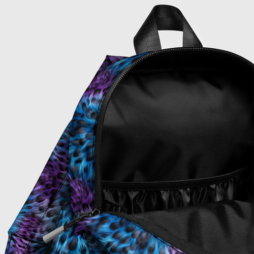 Детский рюкзак 3D с принтом Текстура меха фантастического животного паттерн, фото #4