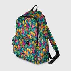 Рюкзак 3D Разноцветные листья рисунок паттерн