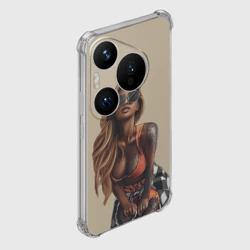 Чехол для Huawei Pura 70 Pro Девушка с тату загорелая - фото 2