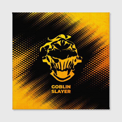 Холст квадратный Goblin Slayer - gold gradient, цвет 3D печать - фото 2