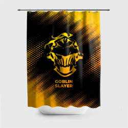 Штора 3D для ванной Goblin Slayer - gold gradient