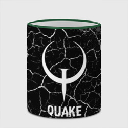 Кружка с полной запечаткой Quake glitch на темном фоне - фото 2