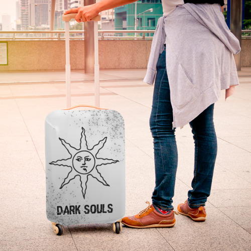 Чехол для чемодана 3D Dark Souls glitch на светлом фоне, цвет 3D печать - фото 4