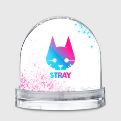 Игрушка Снежный шар Stray neon gradient style