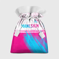 Подарочный 3D мешок Maneskin neon gradient style: символ сверху