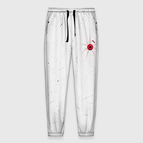 Мужские брюки 3D с принтом Приветливый паучок, вид спереди #2