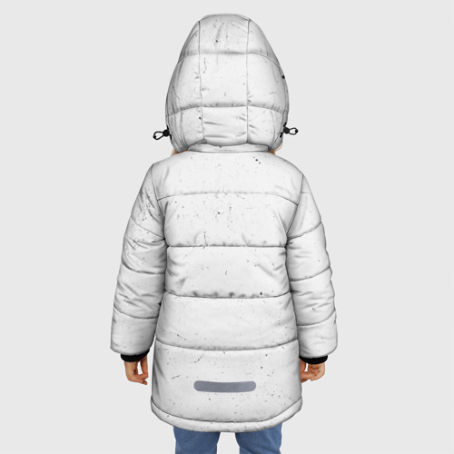 Зимняя куртка для девочек 3D Приветливый паучок, цвет черный - фото 4