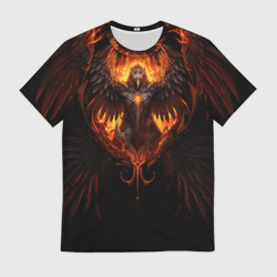 Мужская футболка 3D Дерзкий Феникс