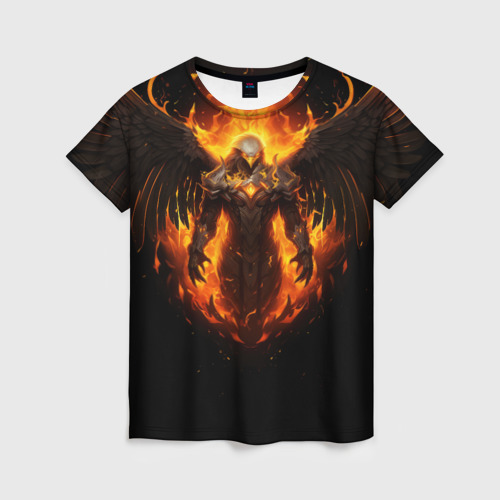 Женская футболка 3D Пламенный Бог Тот, цвет 3D печать