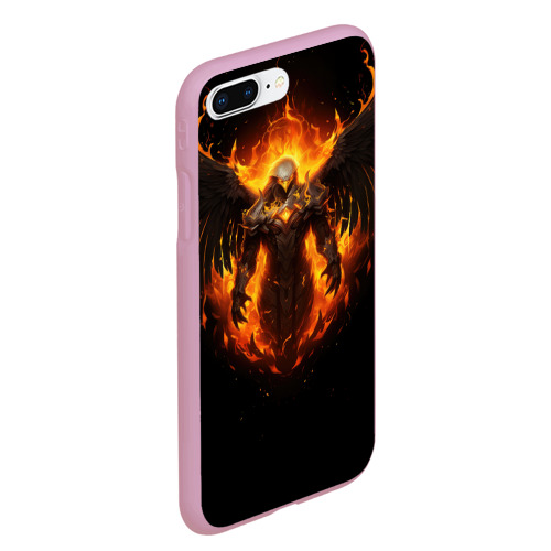 Чехол для iPhone 7Plus/8 Plus матовый Пламенный Бог Тот, цвет розовый - фото 3