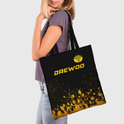 Шоппер 3D Daewoo - gold gradient: символ сверху - фото 2
