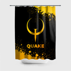 Штора 3D для ванной Quake - gold gradient