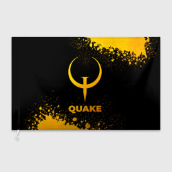Флаг 3D Quake - gold gradient