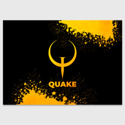 Поздравительная открытка Quake - gold gradient