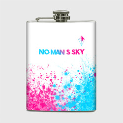 Фляга No Man's Sky neon gradient style: символ сверху