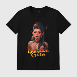 Мужская футболка хлопок Karlah - Baldur's gate - ahegao
