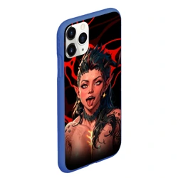 Чехол для iPhone 11 Pro Max матовый Карлах - красные разводы - врата балдура - фото 2