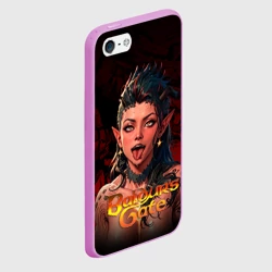 Чехол для iPhone 5/5S матовый Карлах - ахегао - фото 2