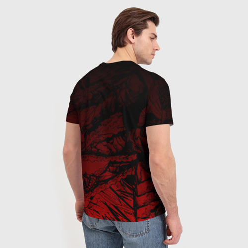 Мужская футболка 3D Карлах - ахегао, цвет 3D печать - фото 4