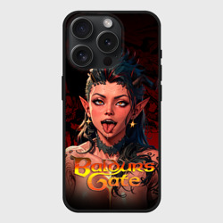Чехол силиконовый для Apple iPhone 15 Pro матовый Карлах - ахегао
