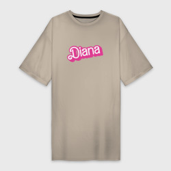 Платье-футболка хлопок Diana - retro Barbie style